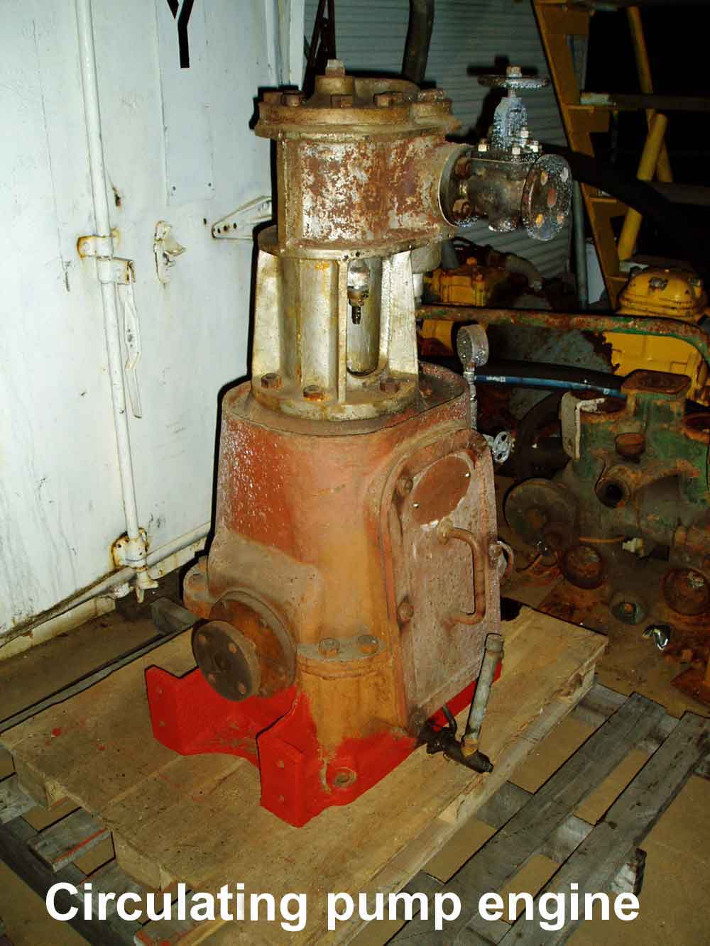 Matthew Paul circulating pump engine before restoration